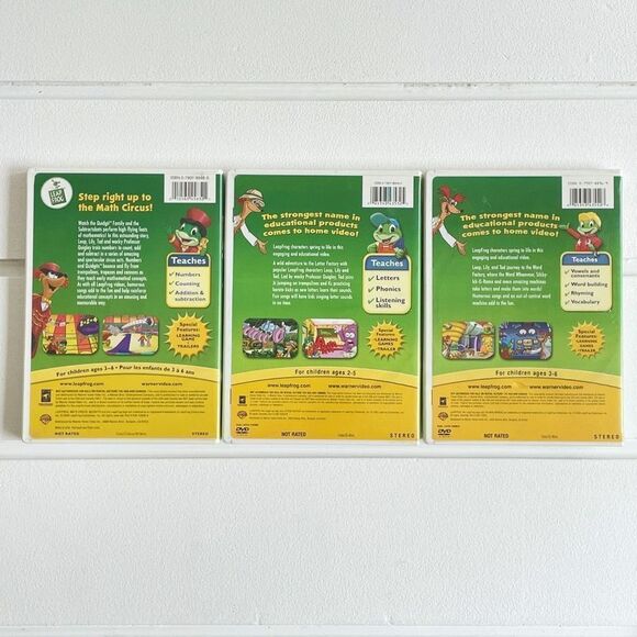 Leap Frog Kid's 3pc Learning DVD Collection and LeapsterGS Learning Game Bundle - Picture 9 of 10